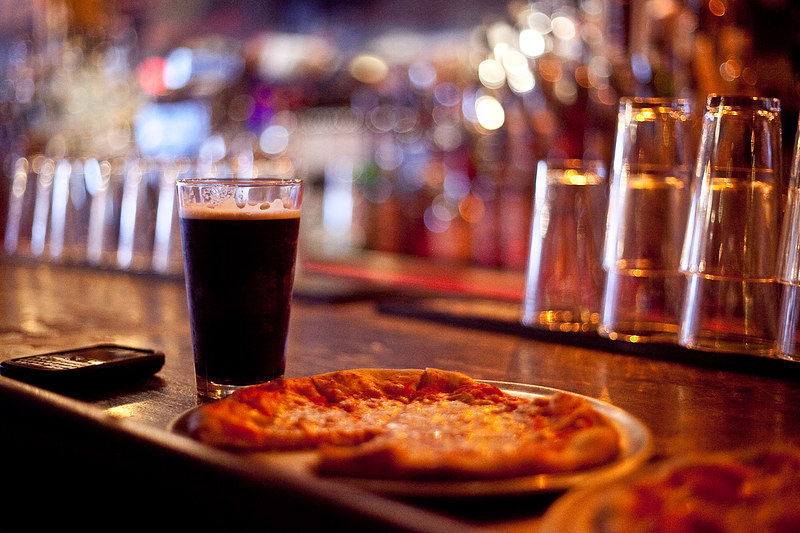 pizza at charleston bar, bedford